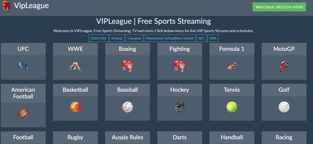 VIPLeague - sportsurge alternatives